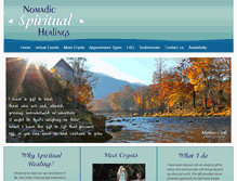 Tablet Screenshot of nomadicspiritualhealings.com
